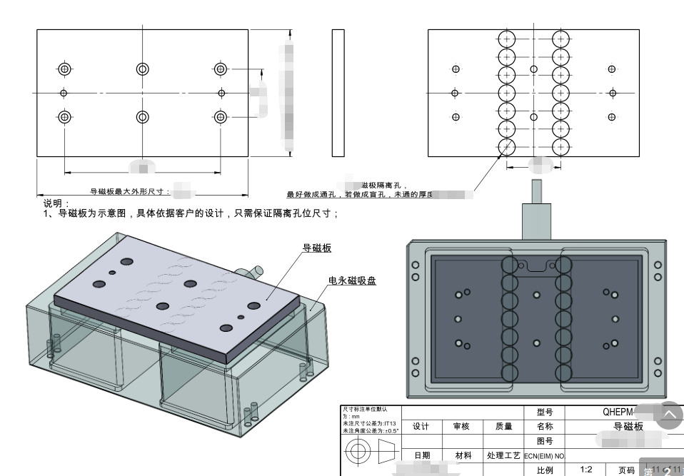 千豪電永磁吸盤，自動(dòng)化夾具